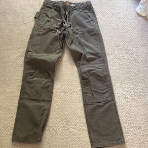 Men's Carhartt Distressed Canvas Pants 32X34